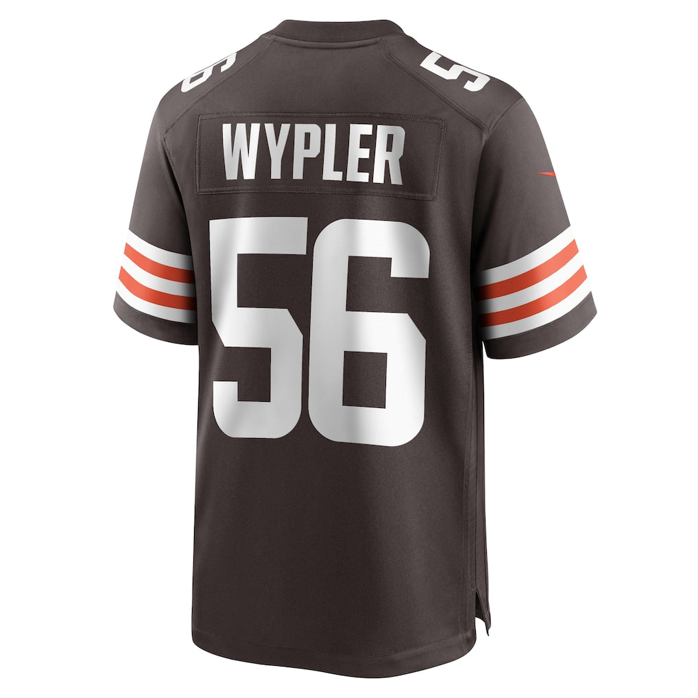 Choea C.Browns #56 Luke Wypler Brown Team Game Jersey