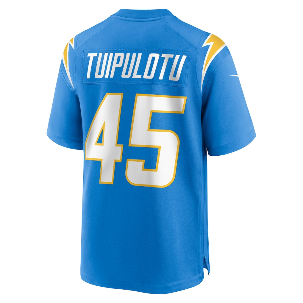 Choea LA.Chargers #45 Tuli Tuipulotu Powder Blue Team Game Jersey