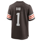 Choea C.Browns #1 Dad Brown Game Jersey