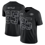 Choea SF.49ers #85 George Kittle Player Black Limited 2026 Salute to Service Home Game Stitched Jerseys