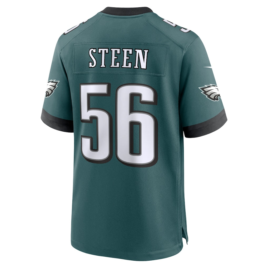 Choea P.Eagles #56 Tyler Steen Midnight Green Team Game Jersey