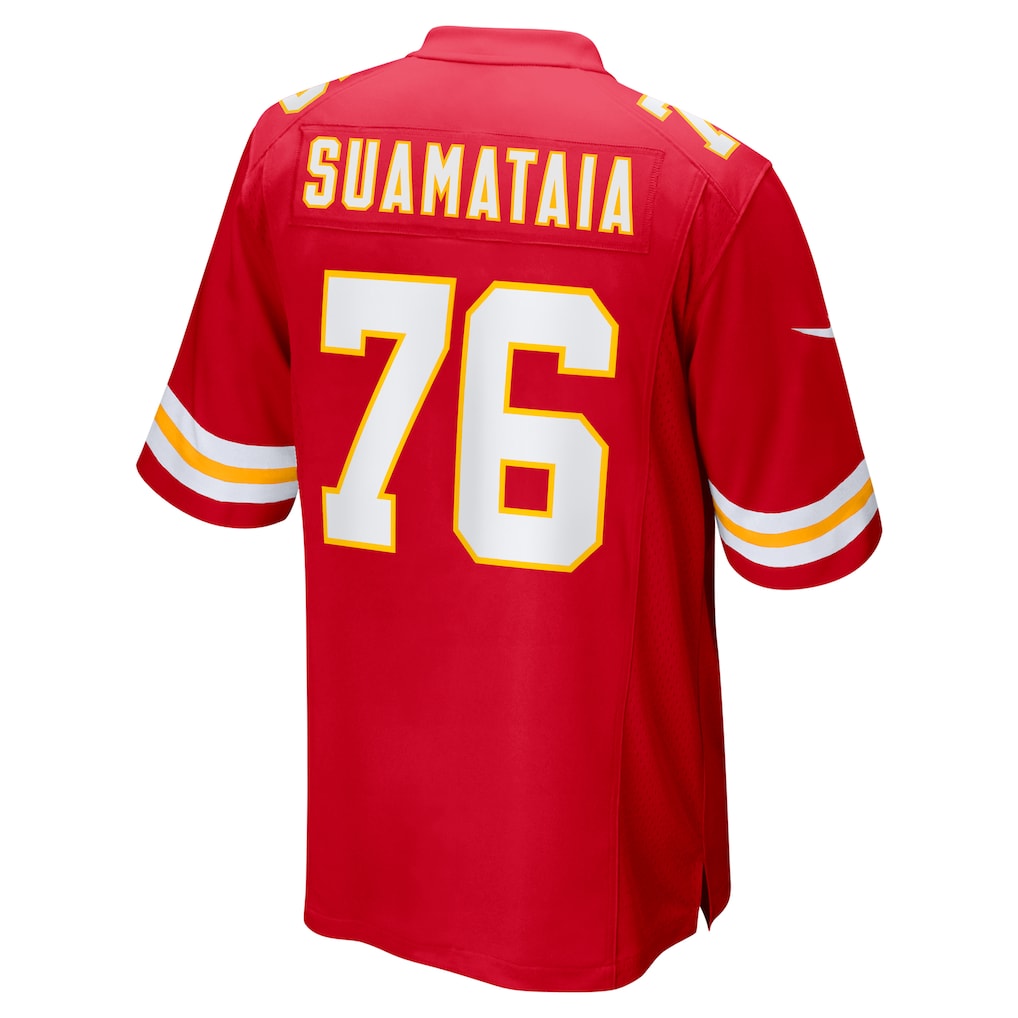 Choea KC.Chiefs #76 Kingsley Suamataia Red Game Jersey