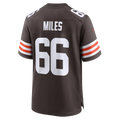 Choea C.Browns #66 Joshua Miles Brown Team Game Jersey