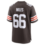Choea C.Browns #66 Joshua Miles Brown Team Game Jersey