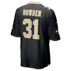 Choea NO.Saints #31 Jordan Howden Black Team Game Jersey