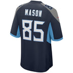 Choea T.Titans #85 Derrick Mason Navy Game Retired Player Jersey