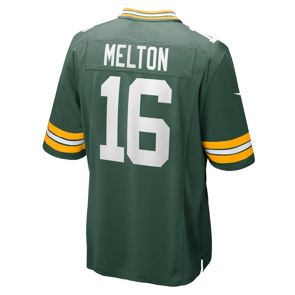 Choea GB.Packers #16 Bo Melton Green Team Game Jersey