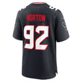 Choea H.Texans #92 Dylan Horton Navy Team Game Jersey