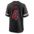 Choea A.Cardinals #4 Jeremiyah Love Black Game Player Stitched Jerseys