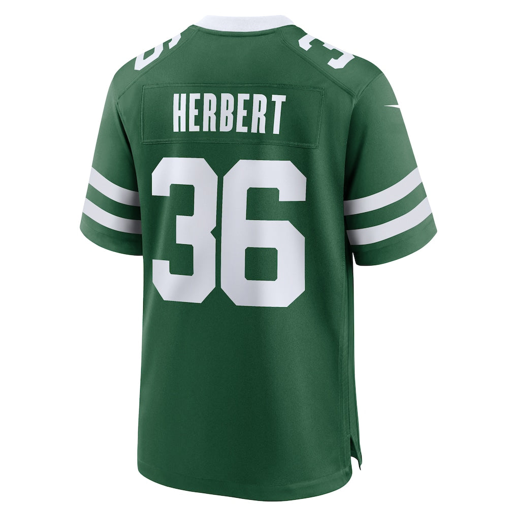 Choea NY.Jets #36 Khalil Herbert Legacy Green Team Game Jersey