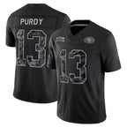 Choea SF.49ers #13 Brock Purdy Player Black Limited 2026 Salute to Service Home Game Stitched Jerseys