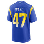 Choea LA.Rams #47 Alex Ward Royal Home Game Jersey