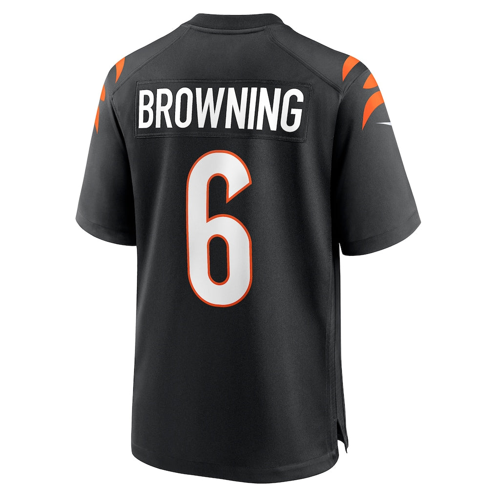 Choea C.Bengals #6 Jake Browning Black Retired Player Jersey