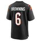 Choea C.Bengals #6 Jake Browning Black Retired Player Jersey