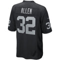 Choea LV.Raiders #32 Marcus Allen Black Game Retired Player Jersey
