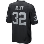 Choea LV.Raiders #32 Marcus Allen Black Game Retired Player Jersey