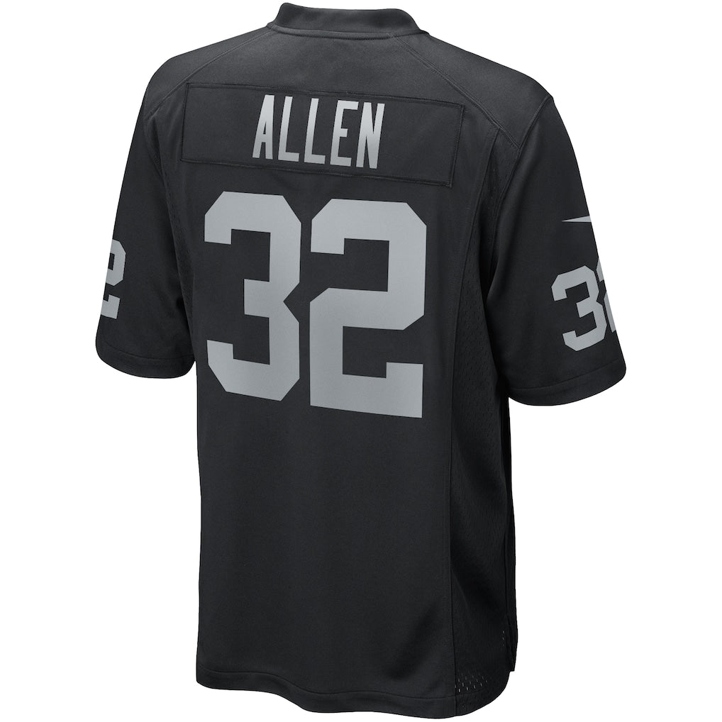 Choea LV.Raiders #32 Marcus Allen Black Game Retired Player Jersey