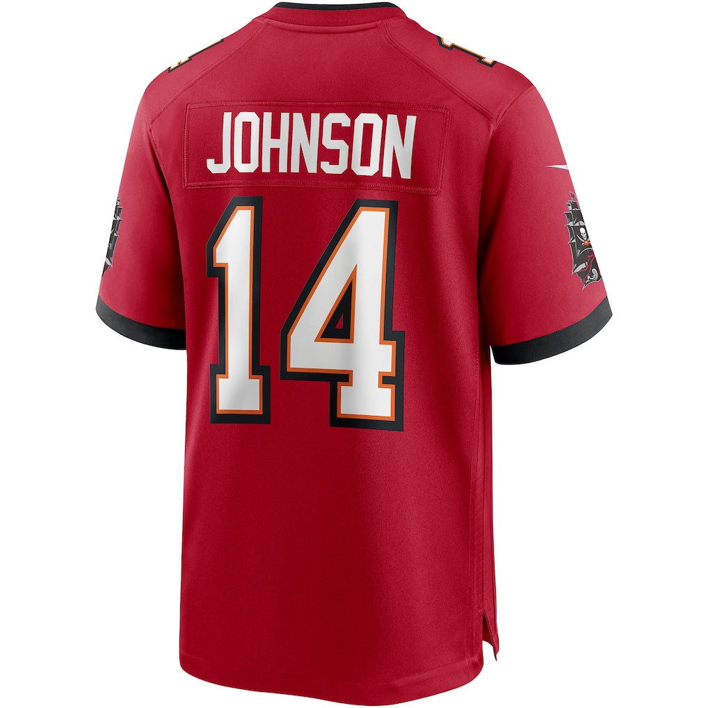 Choea TB.Buccaneers #14 Brad Johnson Red Game Retired Player Jersey
