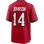 Choea TB.Buccaneers #14 Brad Johnson Red Game Retired Player Jersey