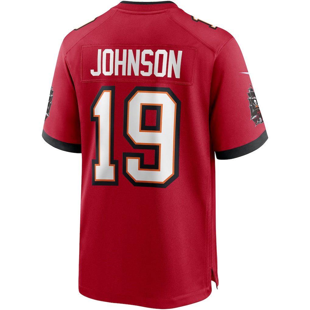Choea TB.Buccaneers #19 Keyshawn Johnson Red Game Retired Player Jersey