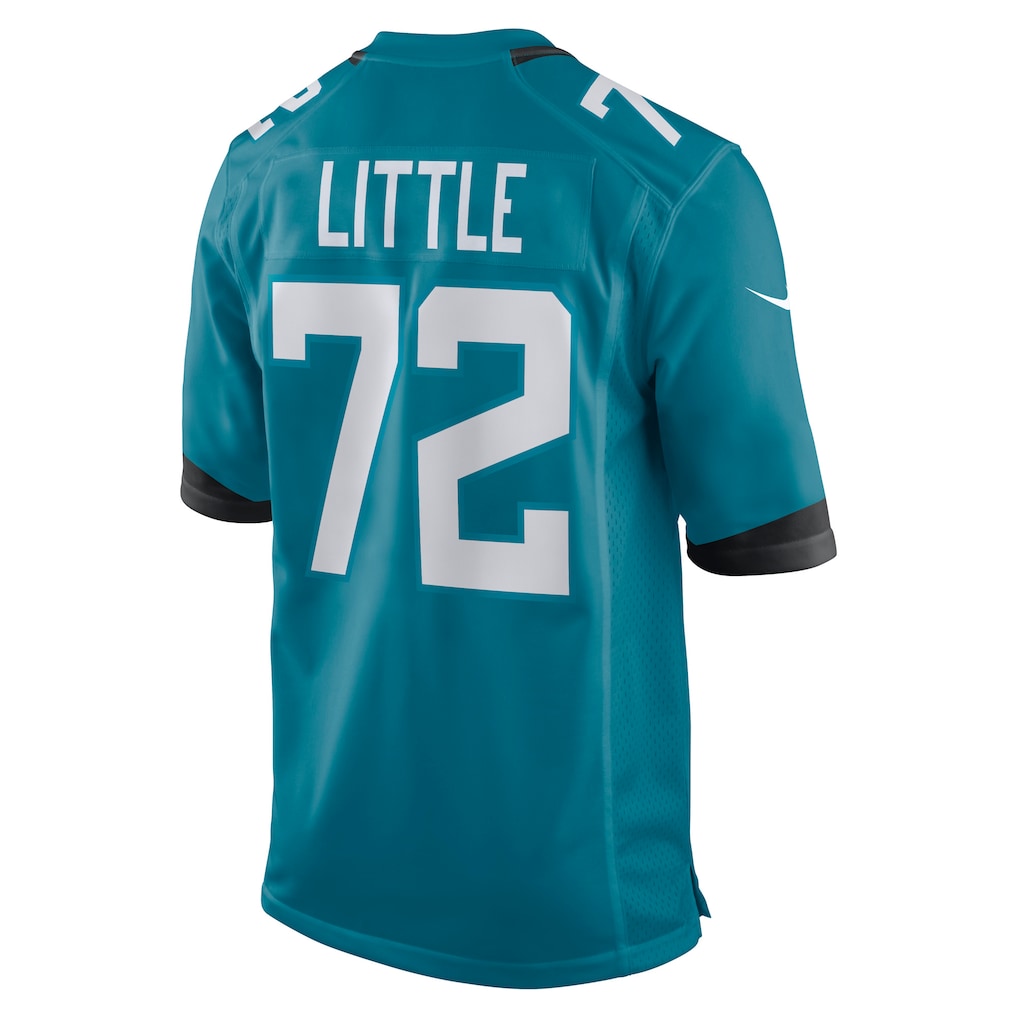 Choea J.Jaguars #72 Walker Little Teal Game Jersey