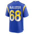 Choea LA.Rams #68 Mike McAllister Royal Home Game Jersey