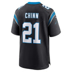 Choea C.Panthers #21 Jeremy Chinn Black Player Game Jersey