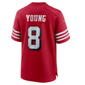 Choea #8 Steve Young Player SF.49ers Scarlet Alternate Game Stitched Jersey