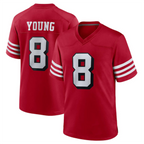 Choea #8 Steve Young Player SF.49ers Scarlet Alternate Game Stitched Jerseys