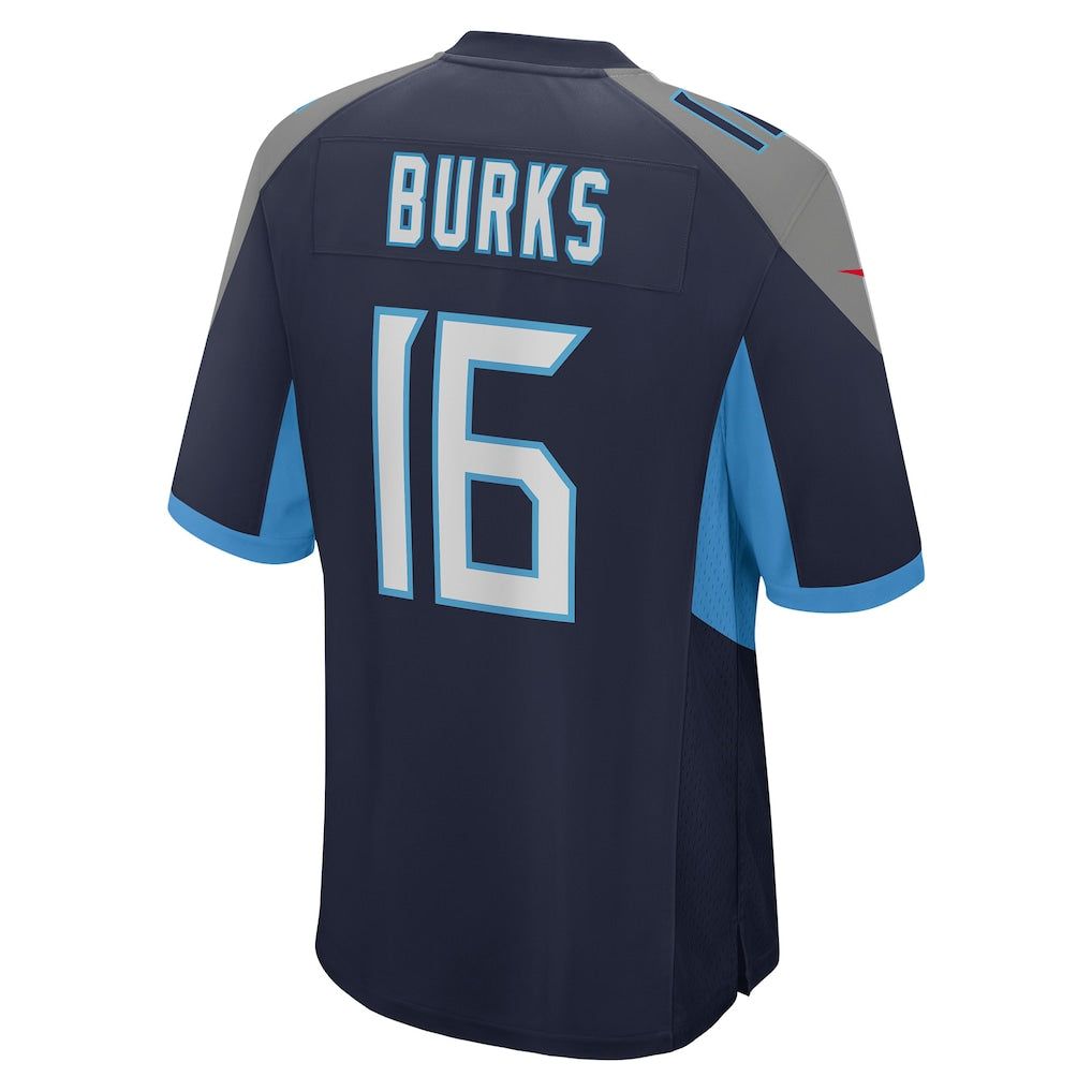 Choea T.Titans #16 Treylon Burks Navy Player Game Jersey