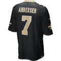 Choea NO.Saints #7 Morten Andersen Black Game Retired Player Jersey