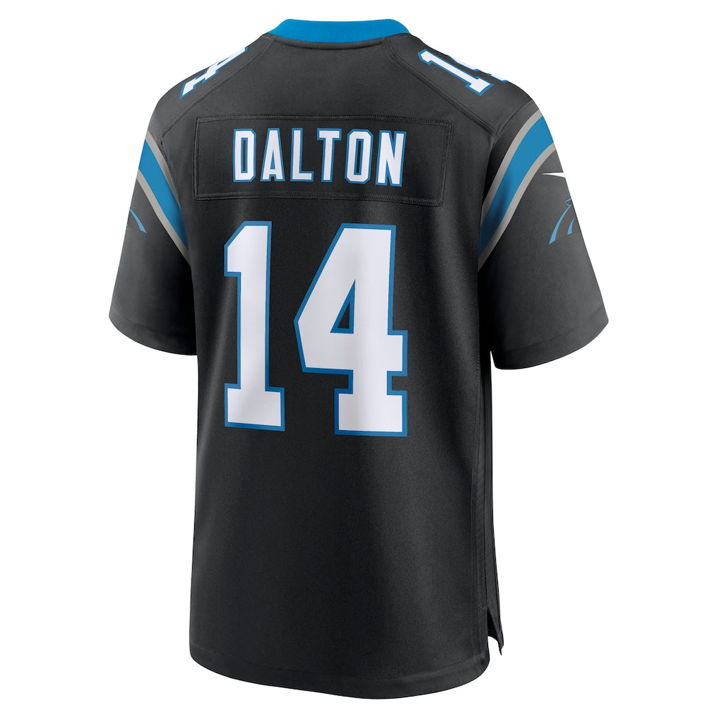 Choea C.Panthers #14 Andy Dalton Black Team Game Jersey