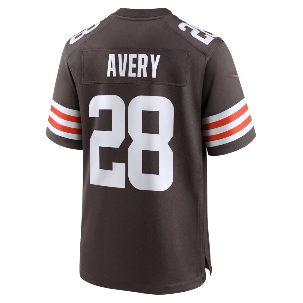 Choea C.Browns #28 Tre Avery Brown Team Game Jersey
