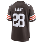 Choea C.Browns #28 Tre Avery Brown Team Game Jersey