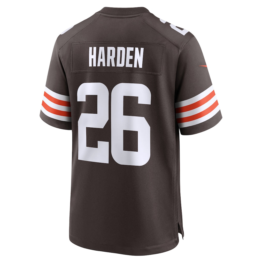 Choea C.Browns #26 Myles Harden Brown Team Game Jersey