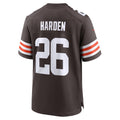 Choea C.Browns #26 Myles Harden Brown Team Game Jersey