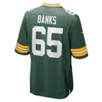 Choea GB.Packers #65 Aaron Banks Green Team Game Jersey