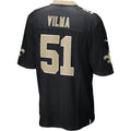 Choea NO.Saints #51 Jonathan Vilma Black Game Retired Player Jersey