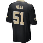 Choea NO.Saints #51 Jonathan Vilma Black Game Retired Player Jersey
