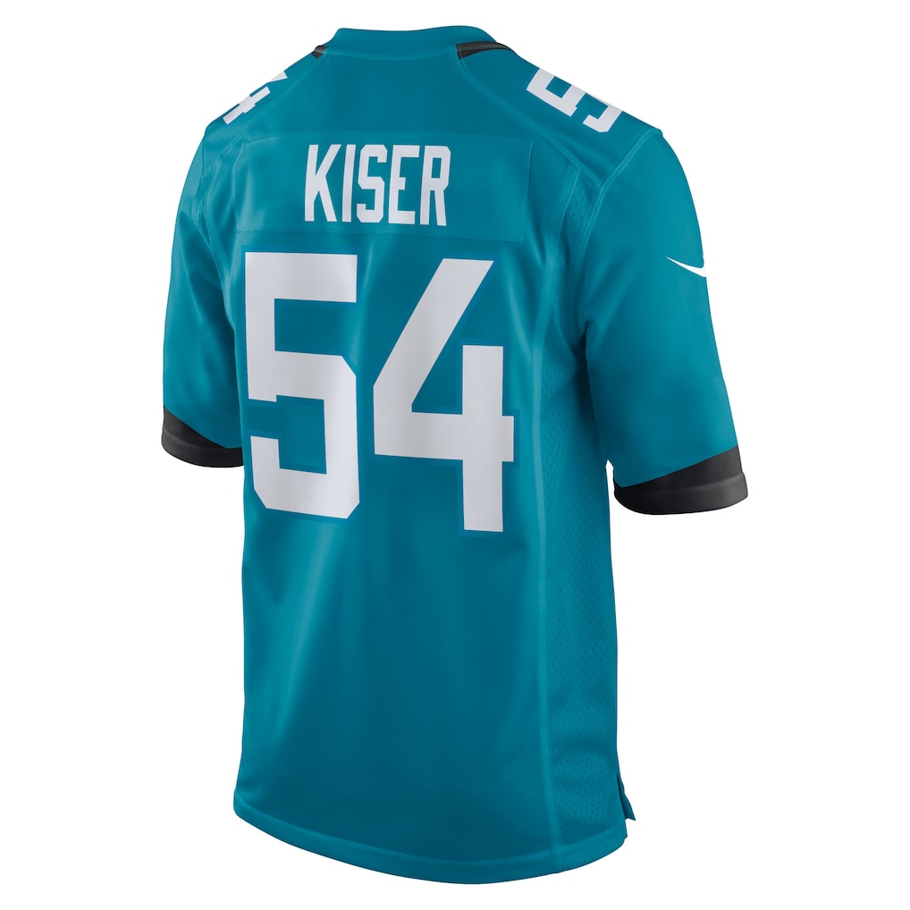 Choea J.Jaguars #54 Jack Kiser Teal Team Game Jersey