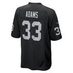 Choea LV.Raiders #33 Jamal Adams Black Team Game Jersey