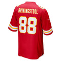 Choea KC.Chiefs #88 Jake Briningstool Red Team Game Jersey