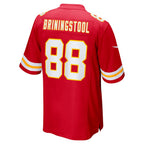 Choea KC.Chiefs #88 Jake Briningstool Red Team Game Jersey