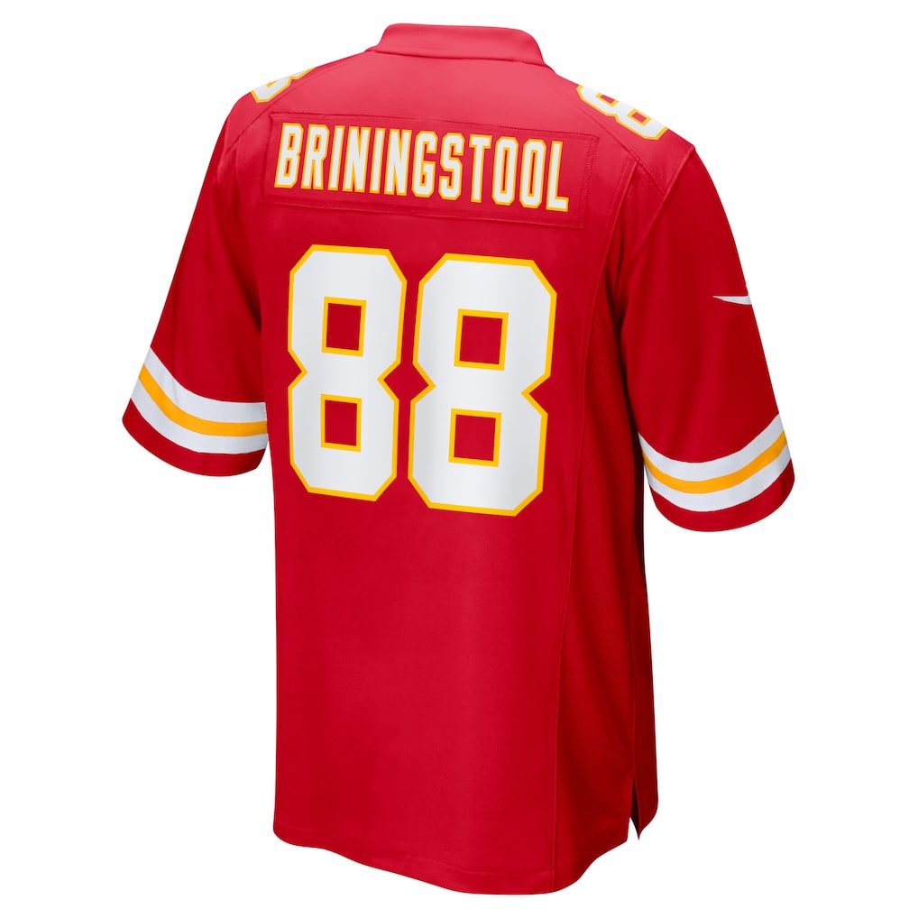 Choea KC.Chiefs #88 Jake Briningstool Red Team Game Jersey
