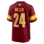 Choea W.Commanders #24 Von Miller Burgundy Team Game Jersey