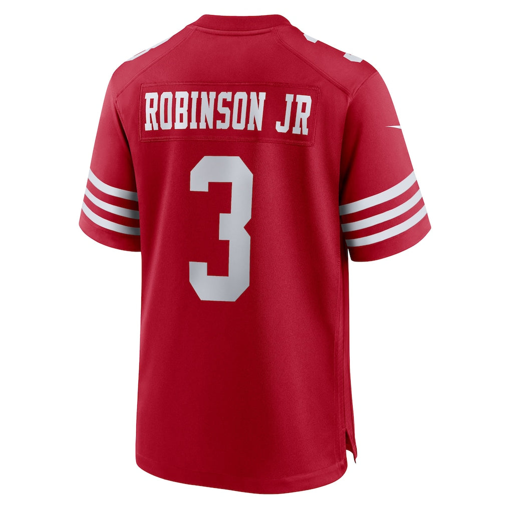 Choea SF.49ers #3 Brian Robinson Jr. Scarlet Team Game Jersey