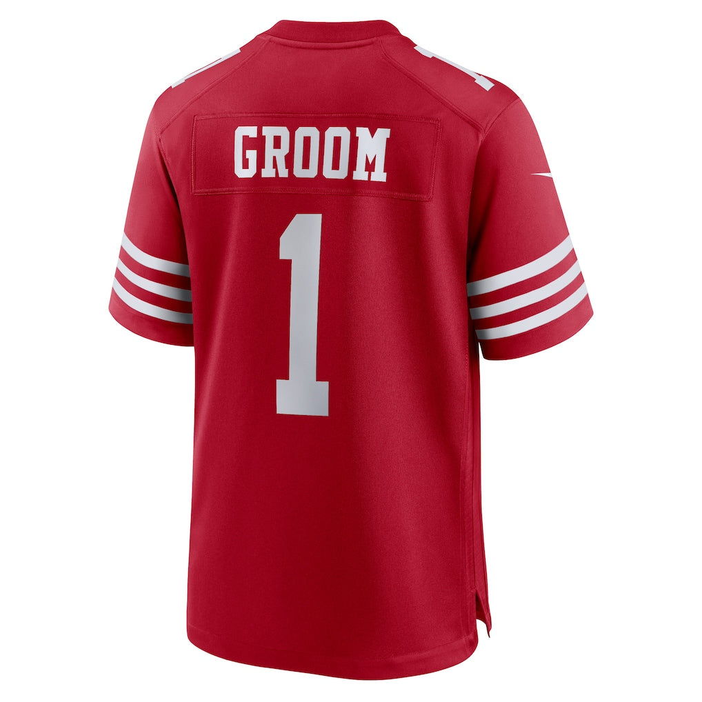 Choea SF.49ers #1 Groom Scarlet Game Jersey