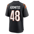 Choea C.Bengals #48 Cal Adomitis Black Player Game Jersey