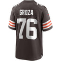 Choea C.Browns #76 Lou Groza Brown Game Retired Player Jersey