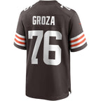 Choea C.Browns #76 Lou Groza Brown Game Retired Player Jersey